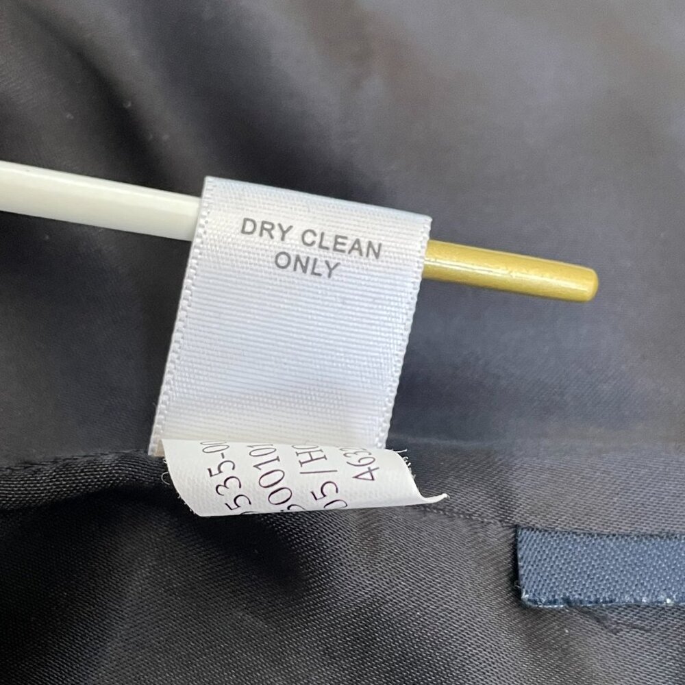 Banana Republic Wool Cashmere Pinstripe Blazer Gray Tailored Jacket Sz 2 - Picture 13 of 14